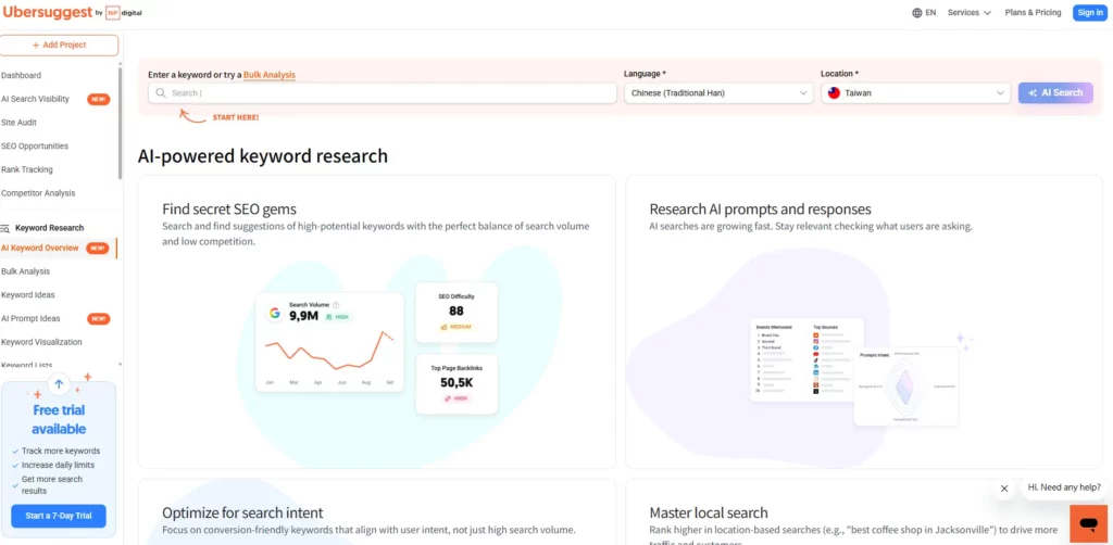 SEO 关键字排名优化怎么做?关键字规划5 步骤找到流量巨兽! 9 Ubersuggest